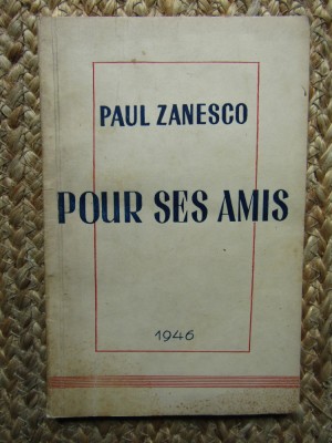 Paul Zanesco - Pour ses amis foto