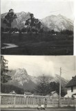 P2273N Vedere din Poiana Țapului spre munți, 1930, lot de 2 fotografii