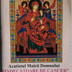 Cărticică religioasă Acatistul Maicii Domnului vindecătoare de camcer Pantanassa