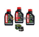 Kit schimb ulei moto Motul 5100 10w40 x 3 si Hiflo HF303