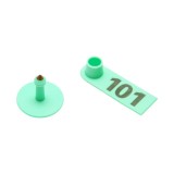Set 100 crotalii numerotate verzi 101-200 pentru oi si capre Breckner Germany