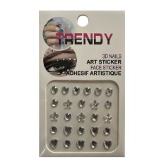 Strassuri autoadezive pentru machiaj Clear Shapes Chique