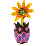 Origami 3D Creagami - Vaza cu flori 698 piese, CreativaMente