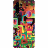 Husa silicon pentru Huawei P30 Pro, Abstract Colorful Shapes