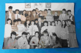 Elevi de liceu - clasa - pe revers numele elevilor - fotografie anii 1980, Circulata, Sinaia, Printata