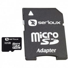 MICROSDHC 32GB SERIOUX CU ADAPTOR CL10 foto