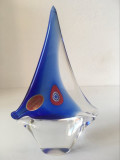 * Barca sticla de Murano, Venetia, Glass Art, Italia, 16x10cm
