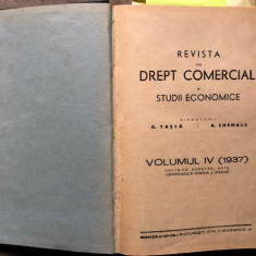 REVISTA DE DREPT COMERCIAL SI STUDII ECONOMICE 1937 volumul IV