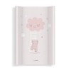 Saltea Infasat Bebe Klups 70x47 cm, Intarita, Walk in the Clouds Pink, Montare Patut, Sigura, Fara Ftalati