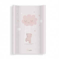 Saltea de infasat bebe cu intaritura 70x47,5 Klups 435 Walk in the Clouds Pink