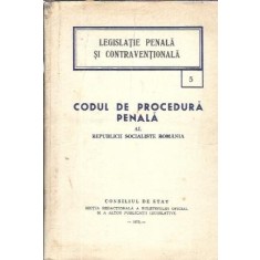 Codul de procedura penala al Republicii Socialiste Romania