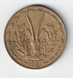 Moneda 10 francs 1981 - Statele Africii de Vest