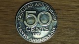 Trinidad &amp; Tobago -ultra rar- 50 cents 1972 PROOF aniversara-Independenta 10 ani, America Centrala si de Sud