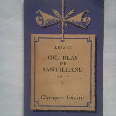 (C430) LESAGE - GIL BRAS DE SANTILLANE I (;B. FRANCEZA)