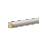 Plinta aluminiu pentru blat bucatarie, gri, 1.5 cm, 3 m