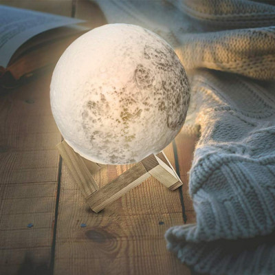 Lampa luna plina 3D StarHome GiftGalaxy foto