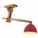 VidaXL Lampă de tavan 25 W, roșu uzat, 105x30x65-108 cm, E27