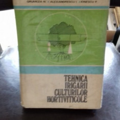 N. Grumeza - Tehnica irigării culturilor hortiviticole