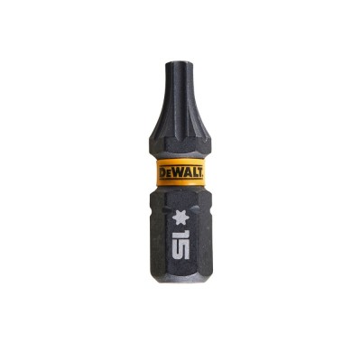 Set 5 biti pentru insurubare de impact, DeWalt Flextorq DT7380T-QZ, profil Torx, T15, 25 mm foto
