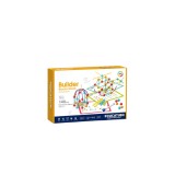Set de constructie STEAM - Forme 3D ( 140 piese)