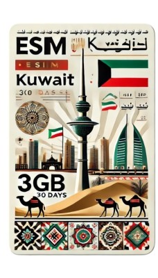 eSIM Kuwait 3GB 30Days foto