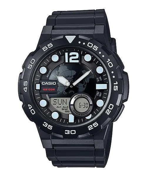 Ceas Barbati, Casio, Collection AEQ AEQ-100W-1A - Marime universala