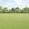 Gard din s&acirc;rmă sudată cu 10 U St&acirc;lpi Argintiu 1.2x10 m Oțel