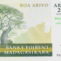 Bancnota Madagascar 2.000 Ariary 2007 - P93 UNC ( comemorativa )