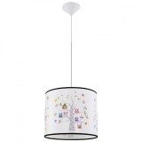 Lampă Suspendată Sowy Multicoloră Din Pvc, 1 Bec Oval Modern De Interior.