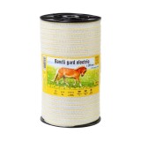 Bandă gard electric - 20 mm - 500&nbsp;m - 90&nbsp;kg - 0,4&nbsp;&Omega;/m