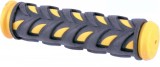 Mansoane Moto Ebon Double Density, 125mm, Negru/Galben - Confort si Aderenta