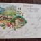 Carte postala color, circulata, Salutari din Romania, datata 1899