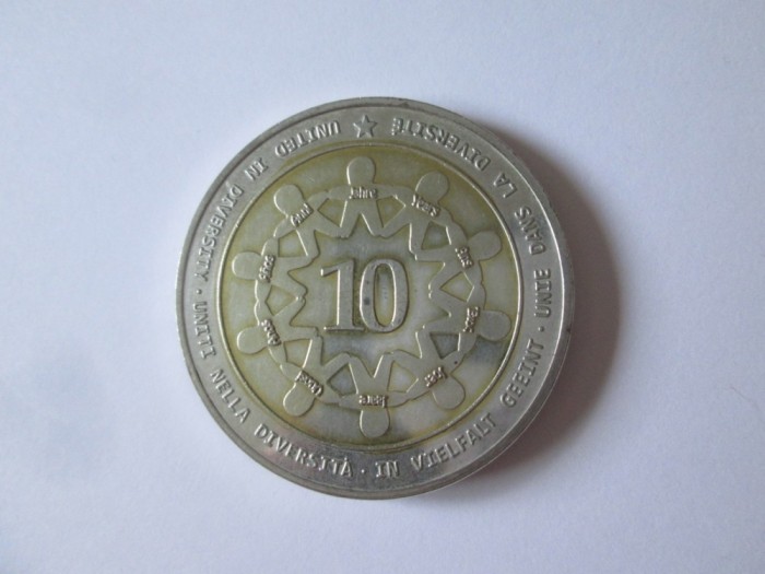 Medalie Monaco 10 ani de uniune monetara europeana comuna 2002-2012