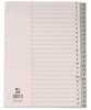 Index plastic Q-Connect A4 alfabetic A-Z 120 microni gri