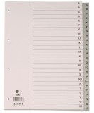 Index plastic Q-Connect A4 alfabetic A-Z 120 microni gri
