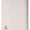 Index plastic Q-Connect A4 alfabetic A-Z 120 microni gri