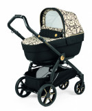 Carucior 3 in 1 Peg Perego Book Primoviaggio SL 0 - 22 kg Graphic Gold Negru Bej