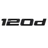Emblema 120d spate portbagaj BMW, negru