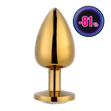 Dildo metalic Rosy Small White Diamond