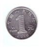 Moneda China 1 yuan 2016, stare foarte buna, curata, Asia, Fier