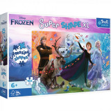 Cumpara ieftin Puzzle Trefl Primo Super Shape XXL 160 Disney Frozen Descopera Lumea Inghetata