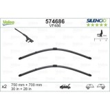 Set lamele stergator 750+700mm/30+28in Renault Espace IV 11.2006; fata, stanga + dreapta, adaptor OE Valeo, 7711230017, A3397118964, SILXTRMVM400,