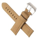 Curea piele naturala, compatibila Huawei Watch GT 2 46mm, Telescoape QR, Kaki