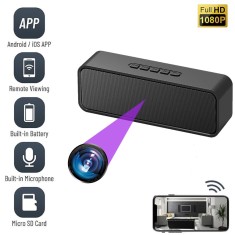 Camera Spion Wi-Fi Ascunsa in Boxa TSS-BC1W, Inregistrare Audio-Video, Full HD, 5MP, Activare la Miscare, Aplicatie Mobila, Slot Card