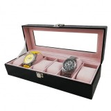 Cumpara ieftin Cutie depozitare ?i expunere 6 ceasuri - imprimeu crocodil, Watchbox