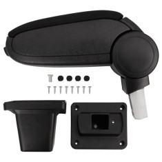 vidaXL Cotiera auto, negru, 14x33x(32-48,5) cm ABS foto