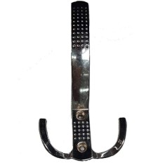 Cuier mobila cu 3 brate din inox, fixare usoara pentru haine si prosoape