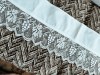 Draperie vintage cu dantelă lucrată manual