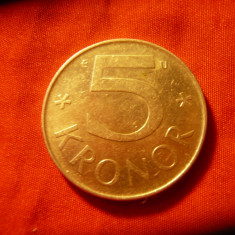 Moneda Suedia 1984 , 5 koroane