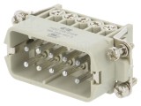 Conector HDC Inserturi Contact Tată 10P 16A, TE Connectivity